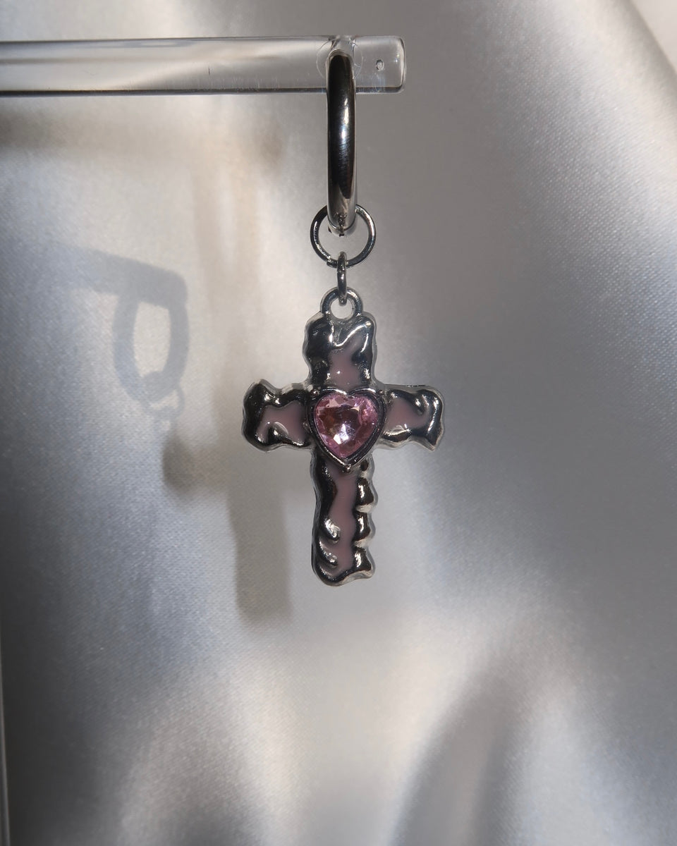 PINK CROSSES Earrings – KILL AKIRA