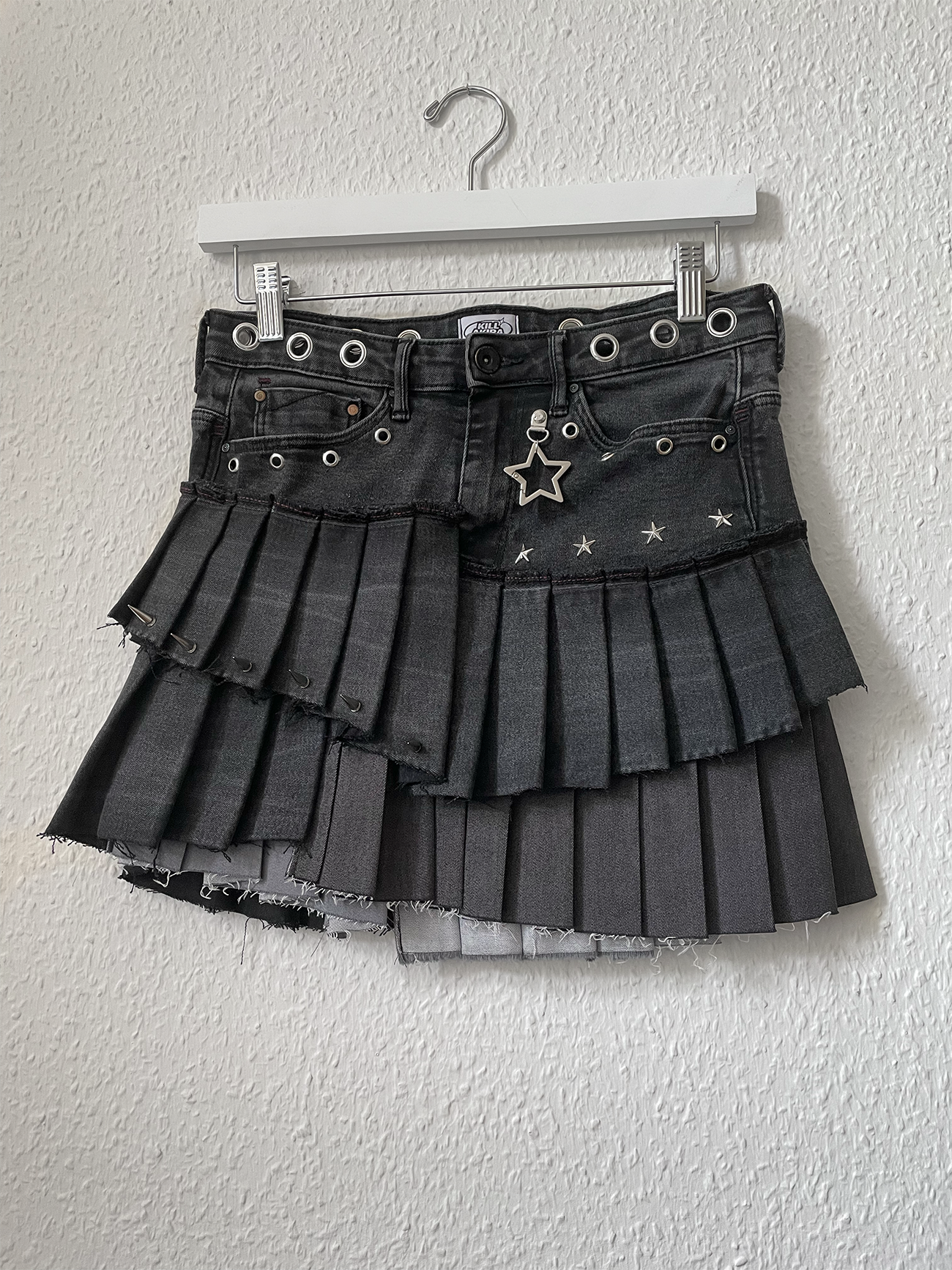 【新品】wonny ribbon black denim skirt Ssize Wonny ribbon ブラックデニムスカート Mサイズ - メルカリ