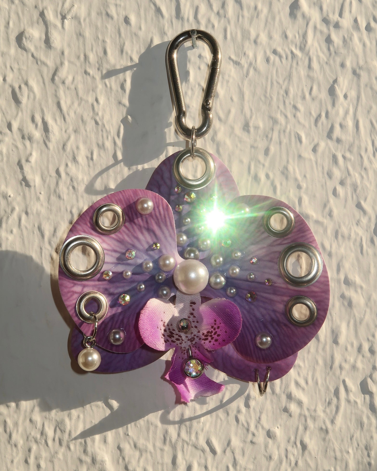 DEEP VIOLET ORCHID Keychain