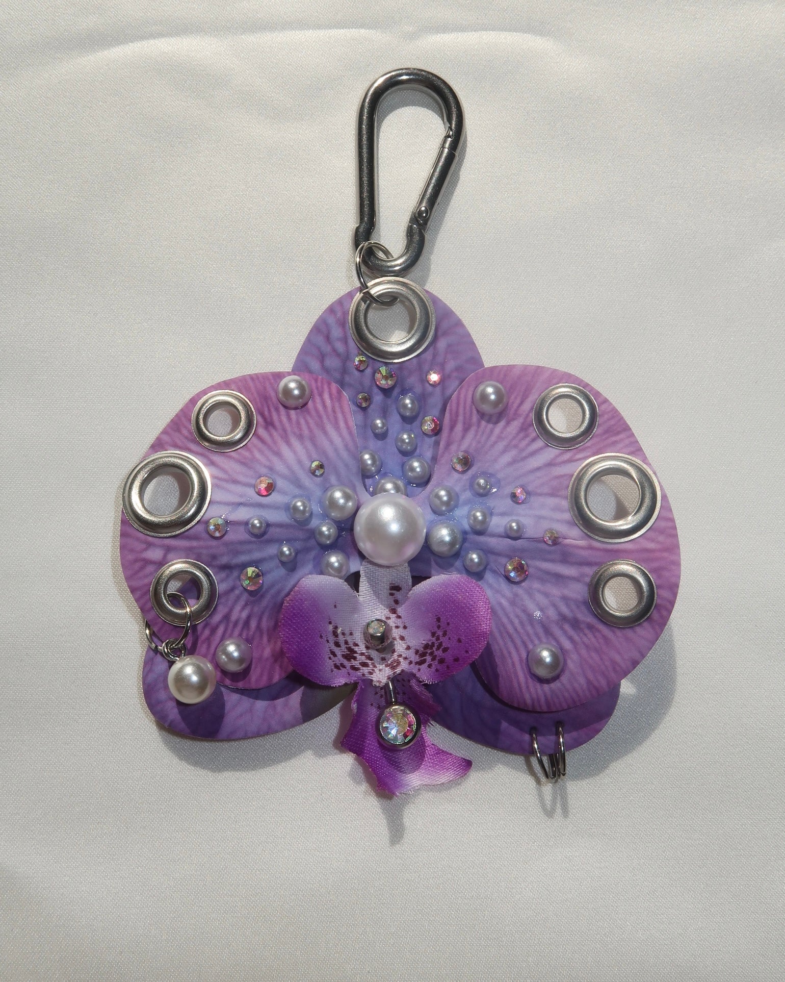 DEEP VIOLET ORCHID Keychain