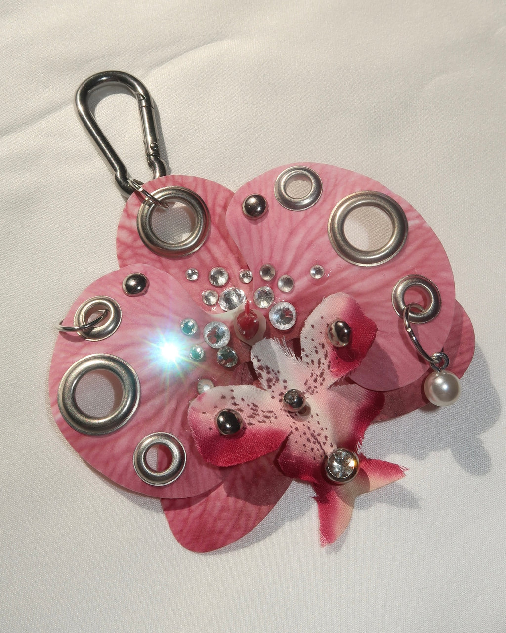 PINK PEARL ORCHID Keychain