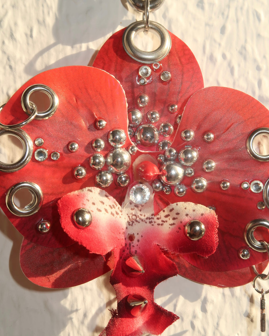 RED STAR ORCHID Keychain