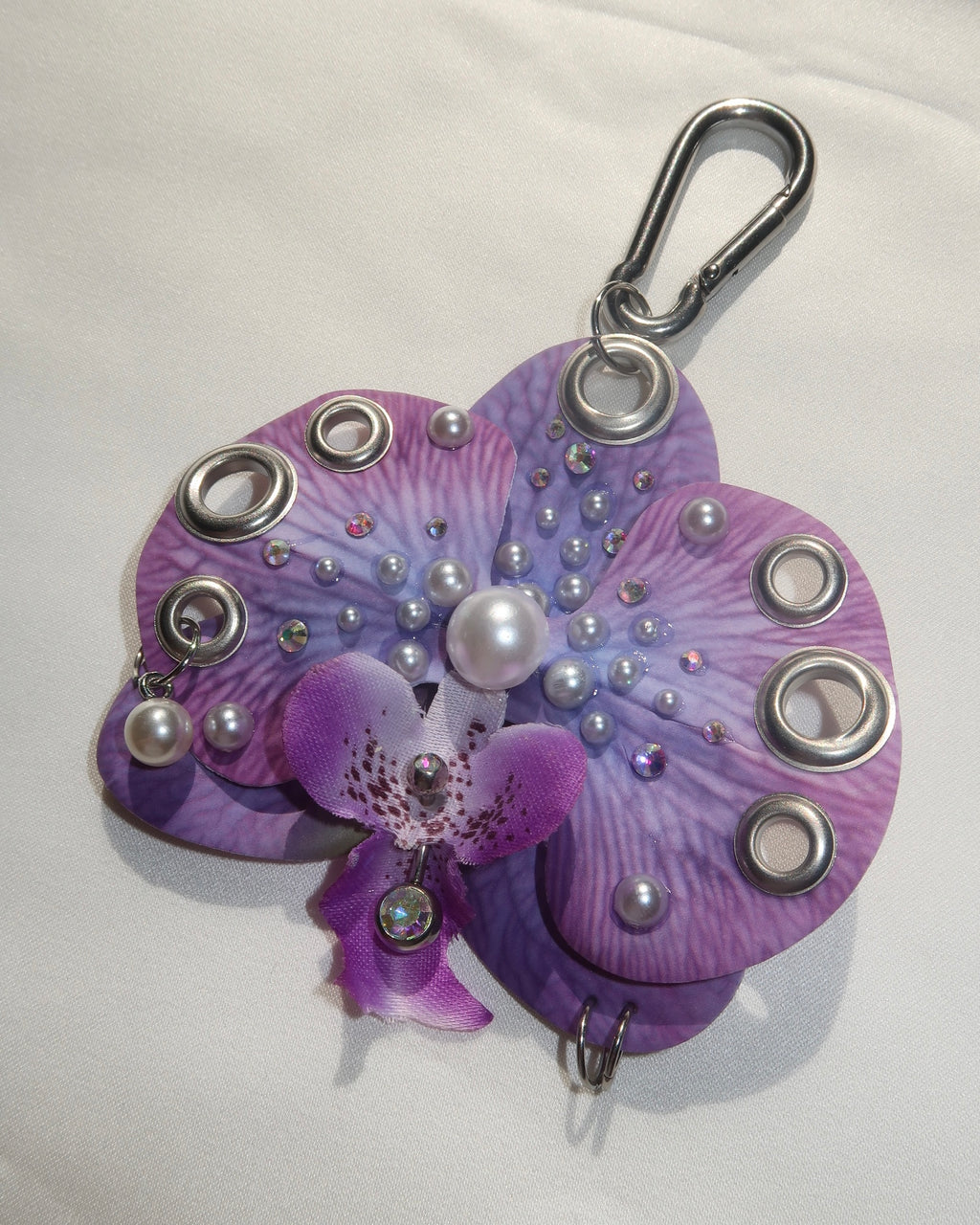 DEEP VIOLET ORCHID Keychain