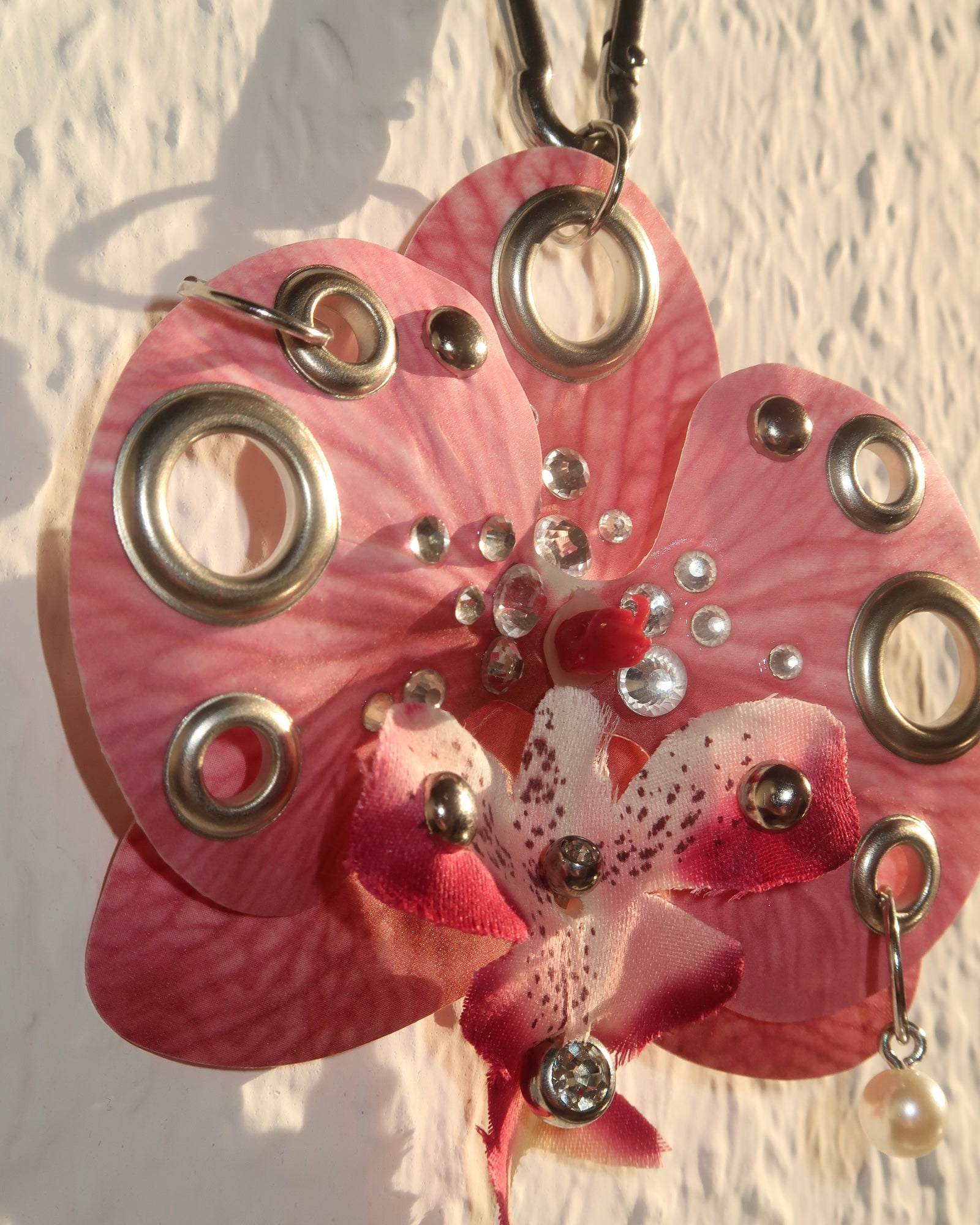 PINK PEARL ORCHID Keychain