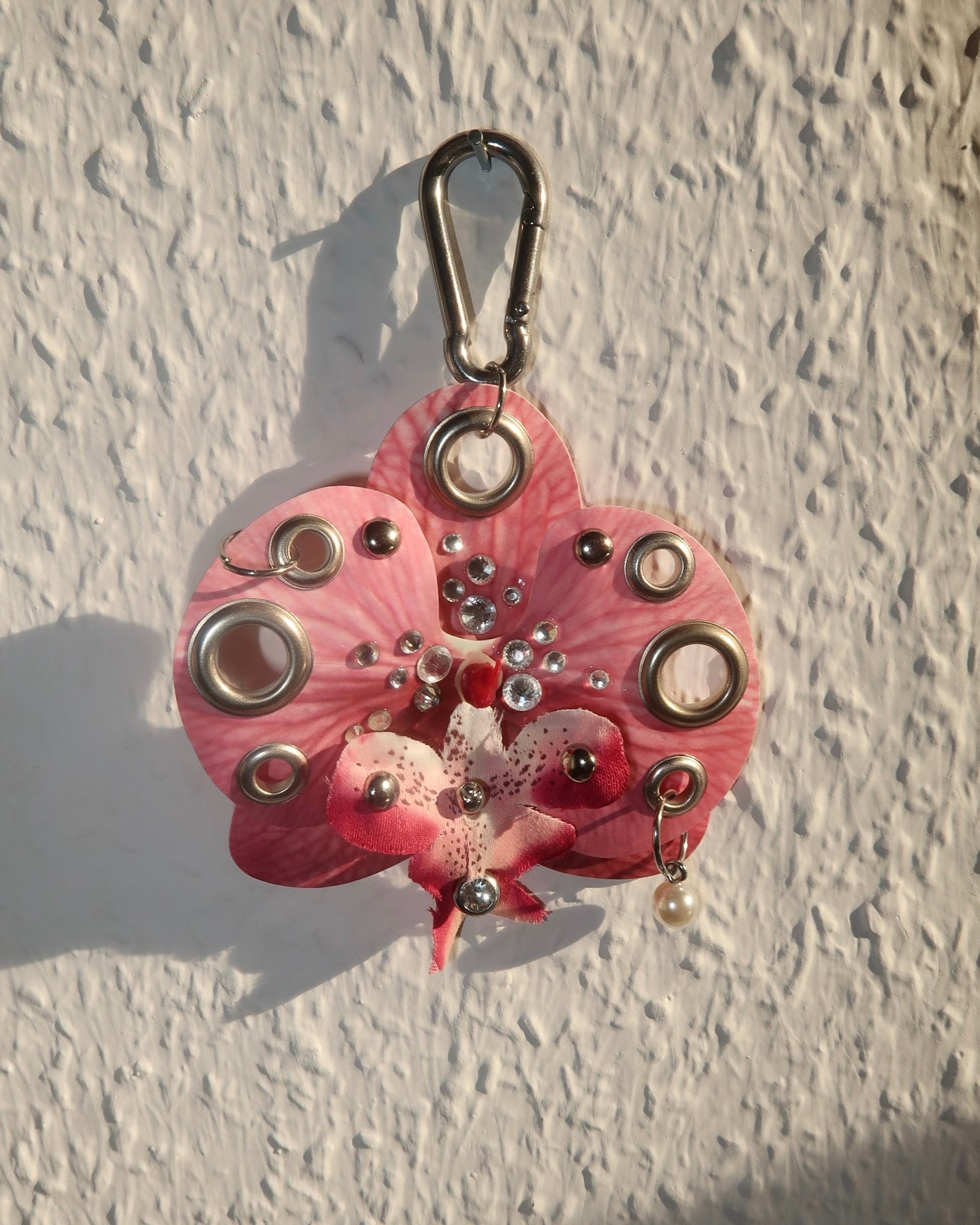 PINK PEARL ORCHID Keychain