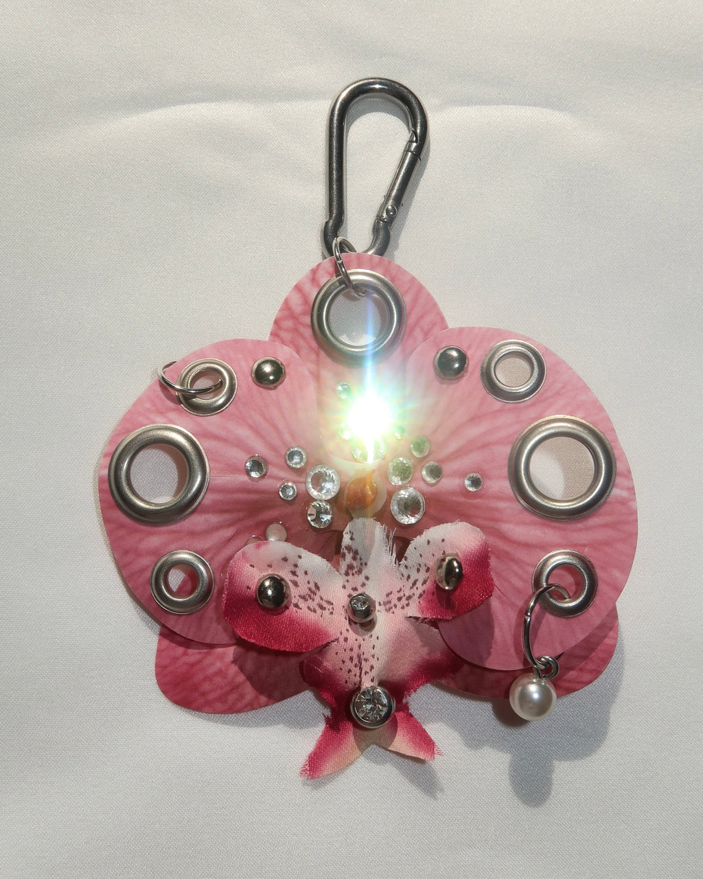 PINK PEARL ORCHID Keychain