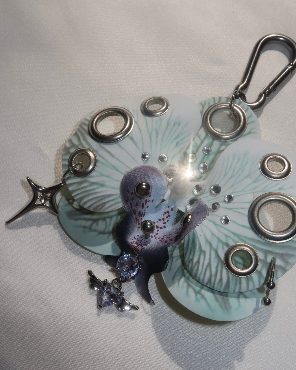 GHOST GREEN ORCHID Keychain