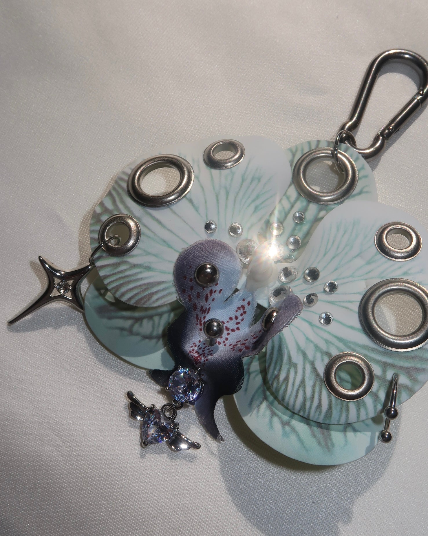 GHOST GREEN ORCHID Keychain