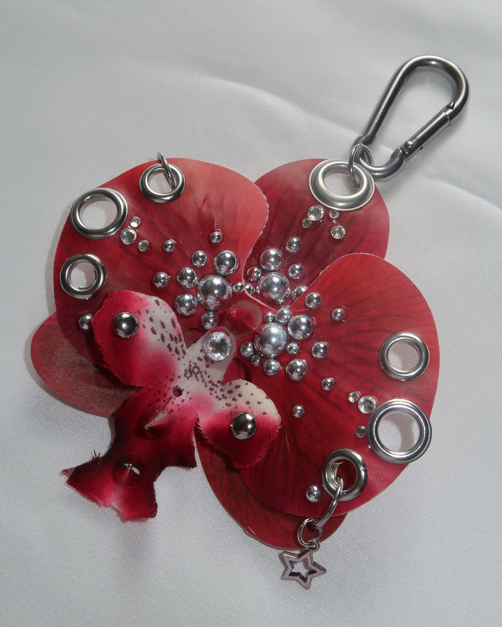 RED STAR ORCHID Keychain