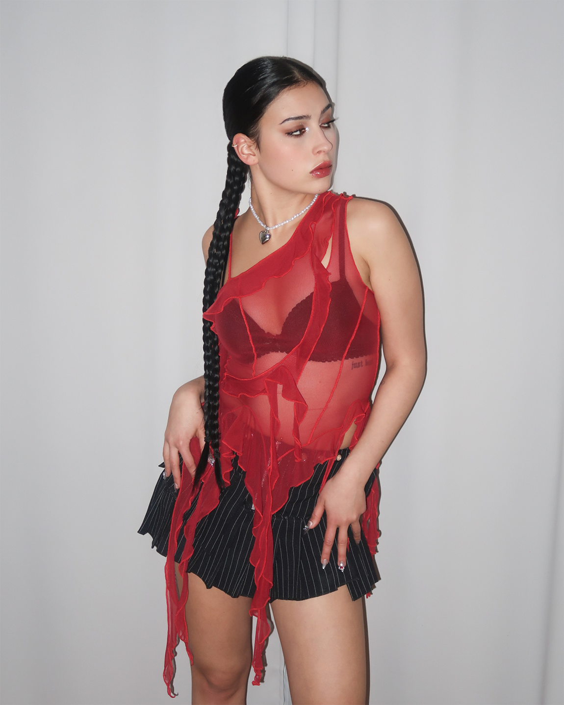 RUBY Asymmetric Frill Top