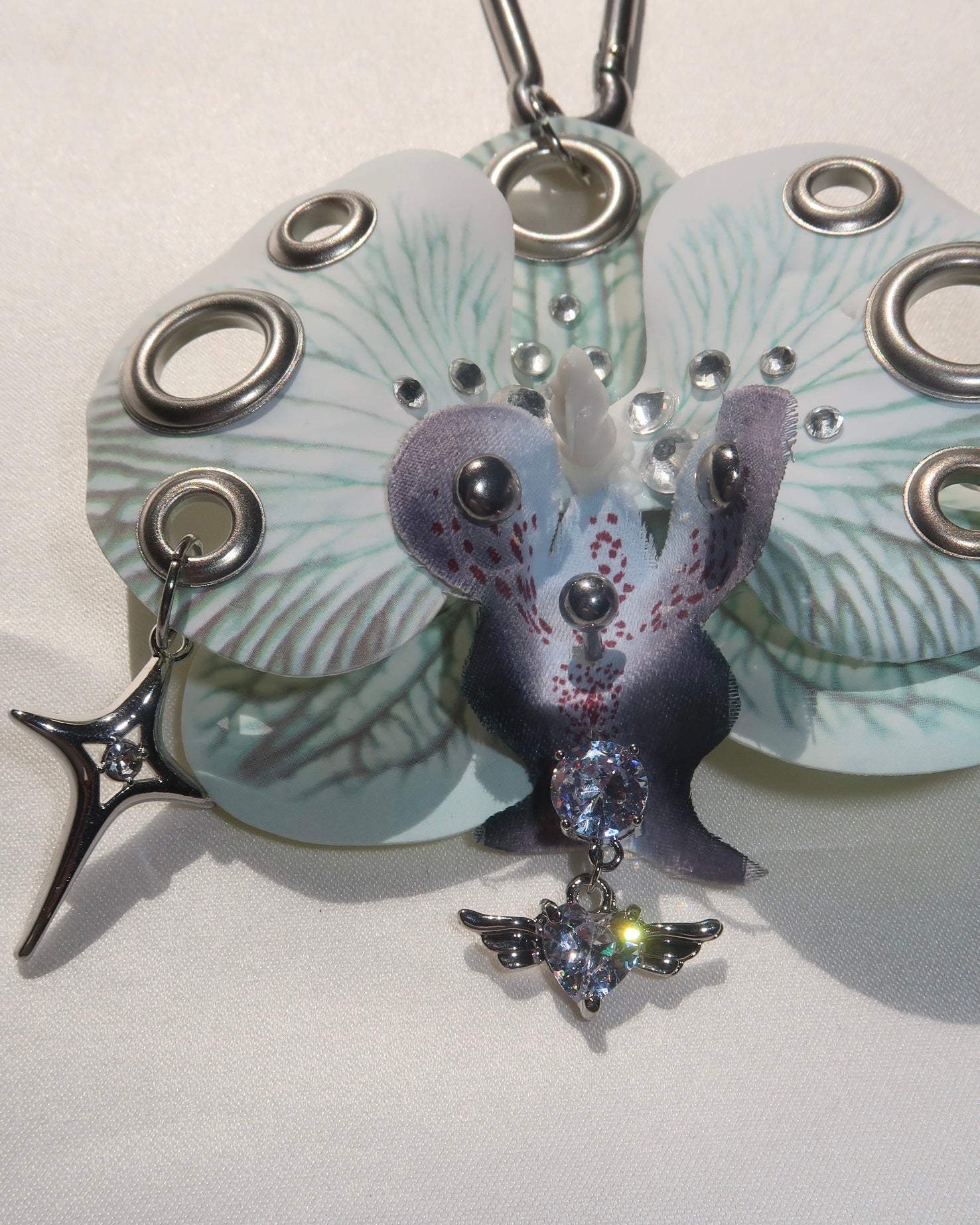 GHOST GREEN ORCHID Keychain