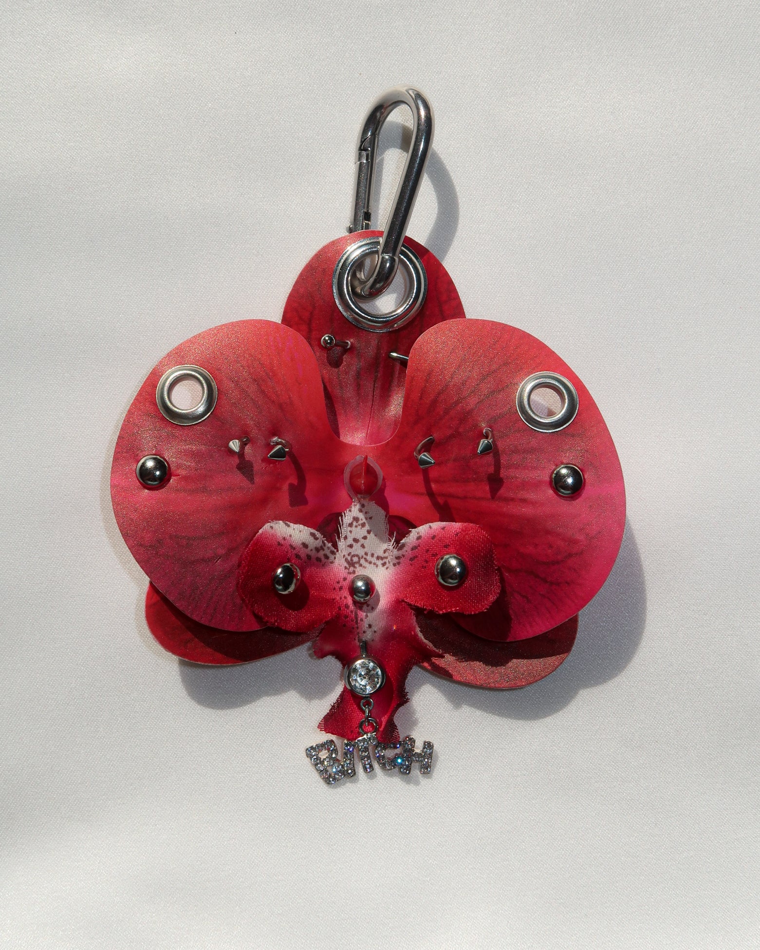 RED ORCHID Keychain