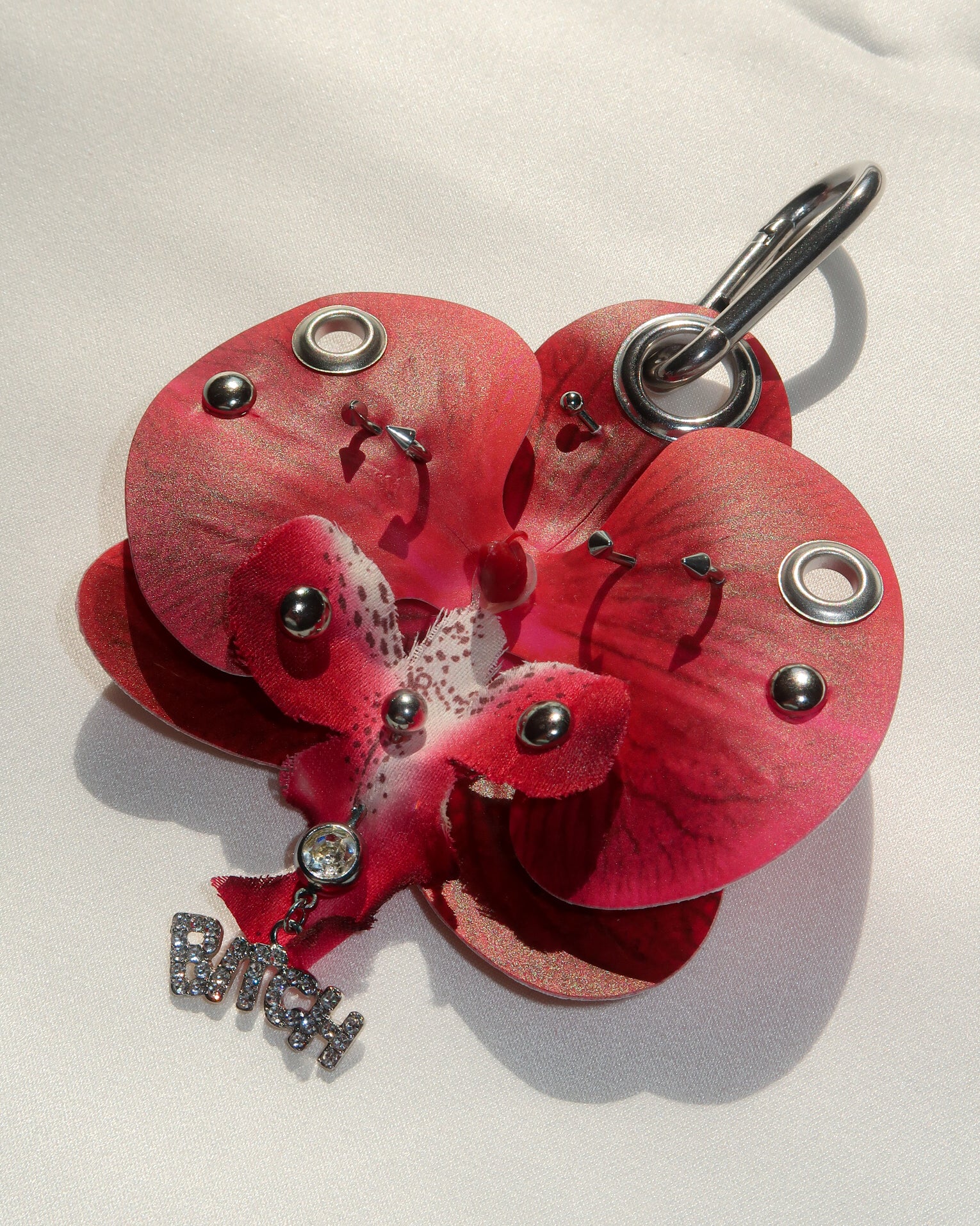 RED ORCHID Keychain