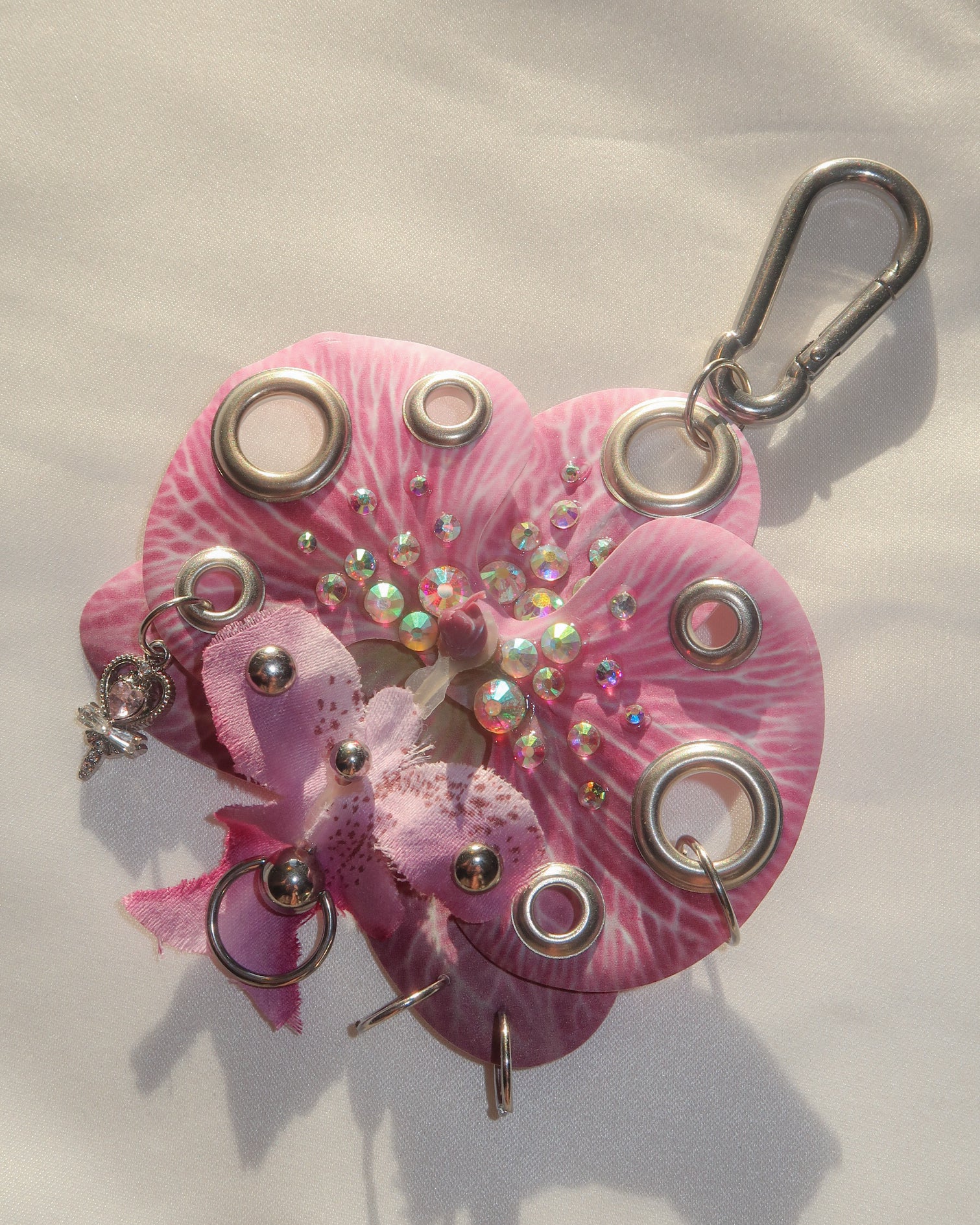 DARK ROSE ORCHID Keychain