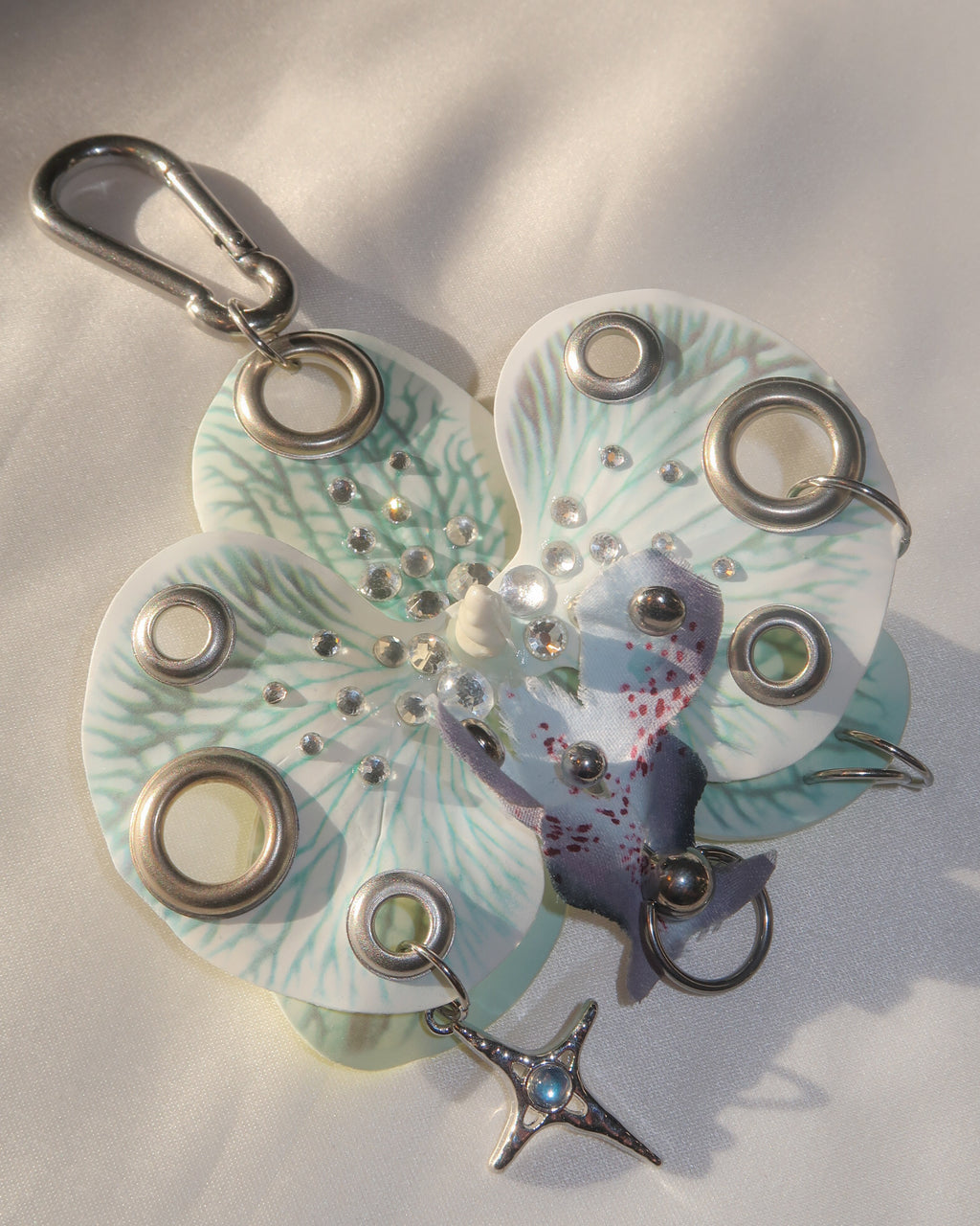 BLUE GHOST ORCHID Keychain