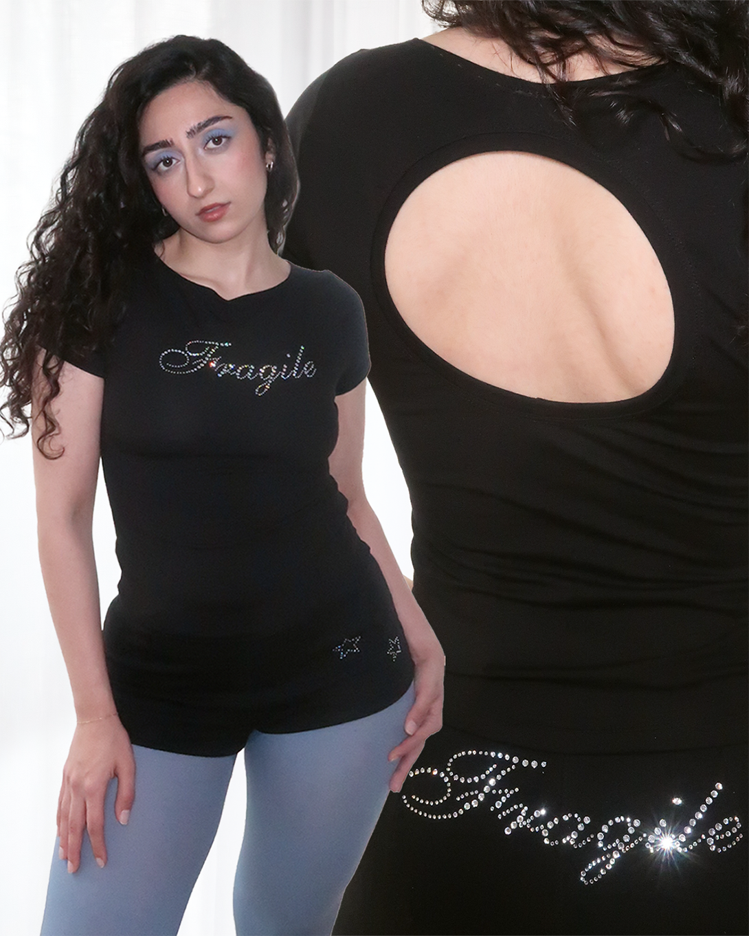 Fragile Top - black