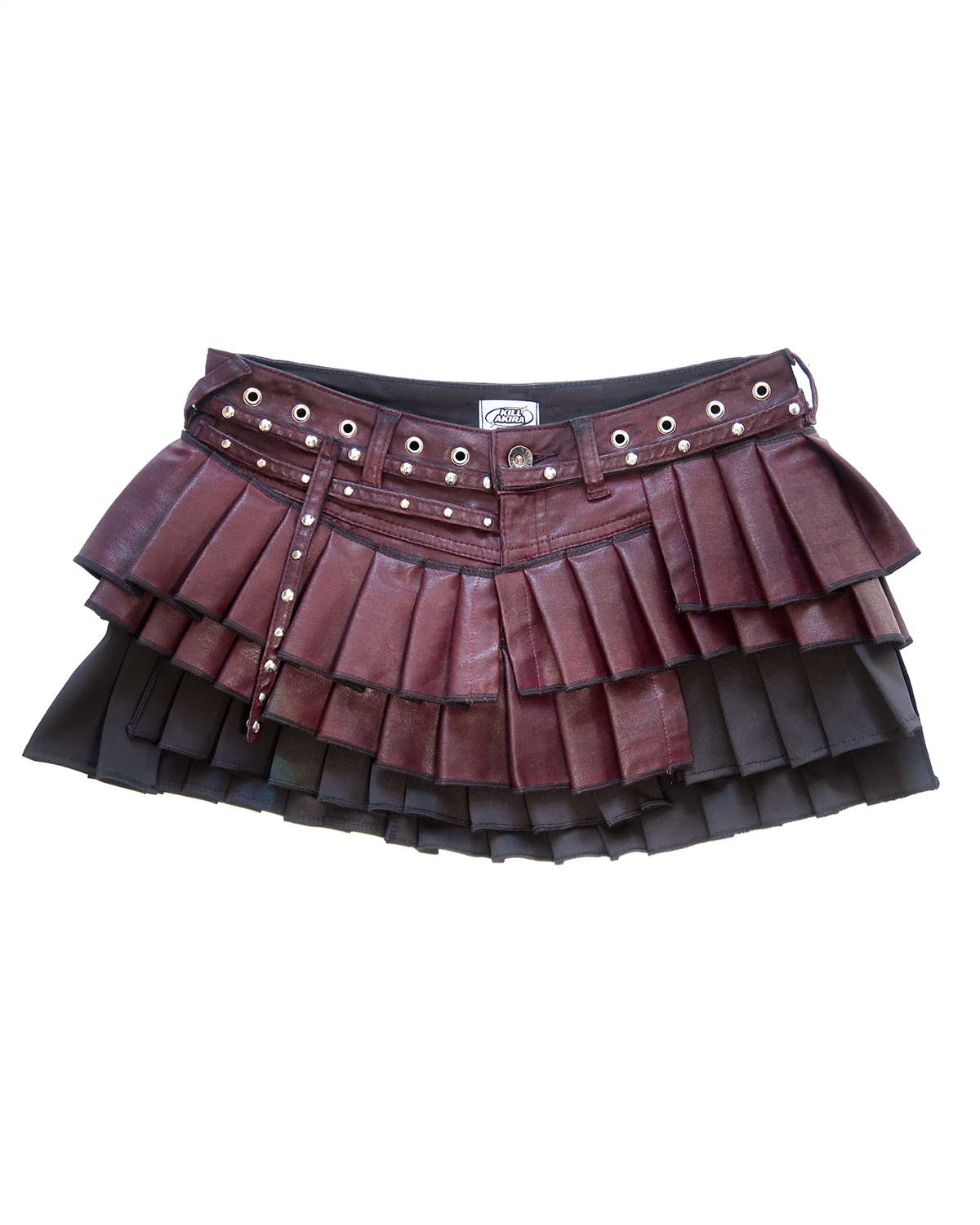 Reconstructed Skirt burgundy