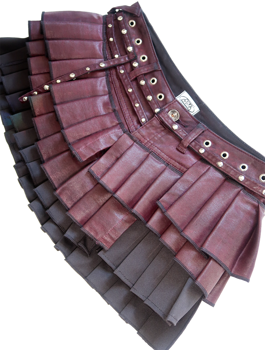 Reconstructed Skirt burgundy
