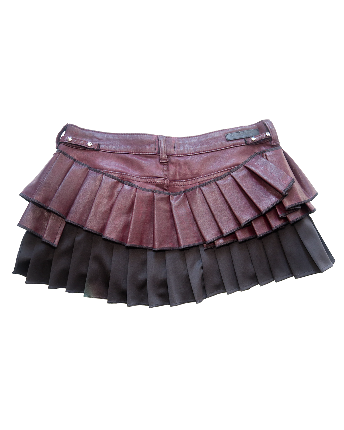 Reconstructed Skirt burgundy