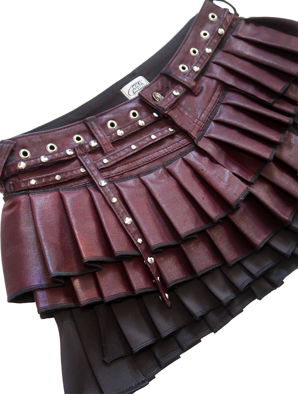 Reconstructed Skirt burgundy