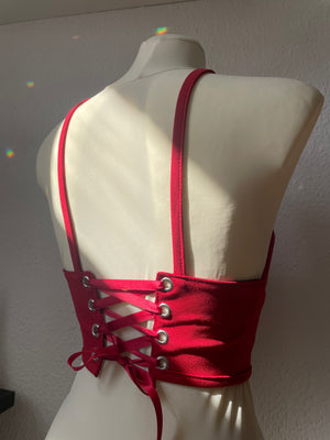 AESPA RED Corset Top