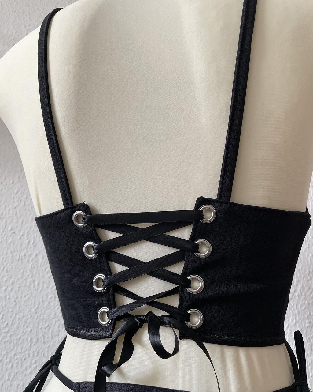 AESPA BLACK Corset Top
