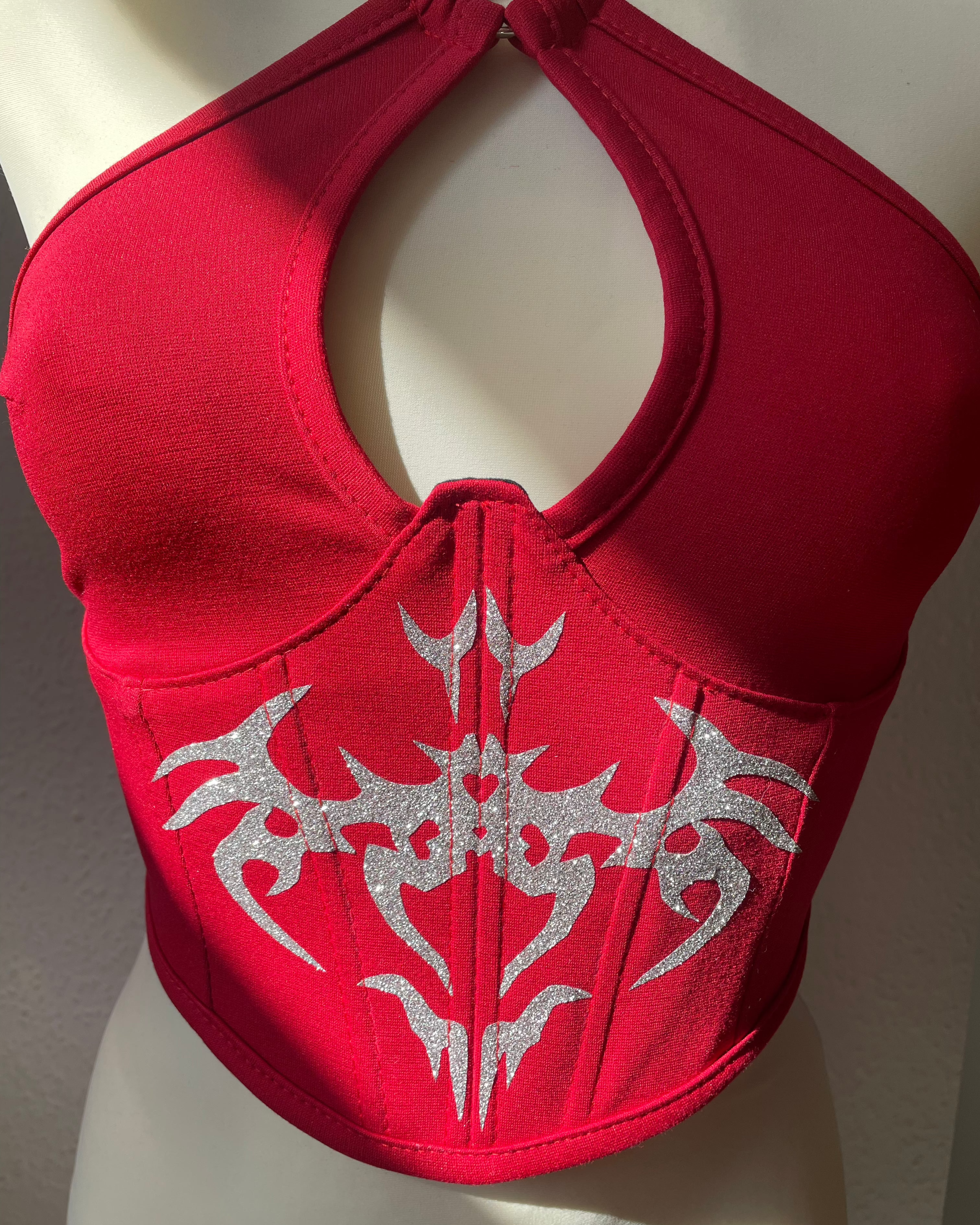 AESPA RED Corset Top